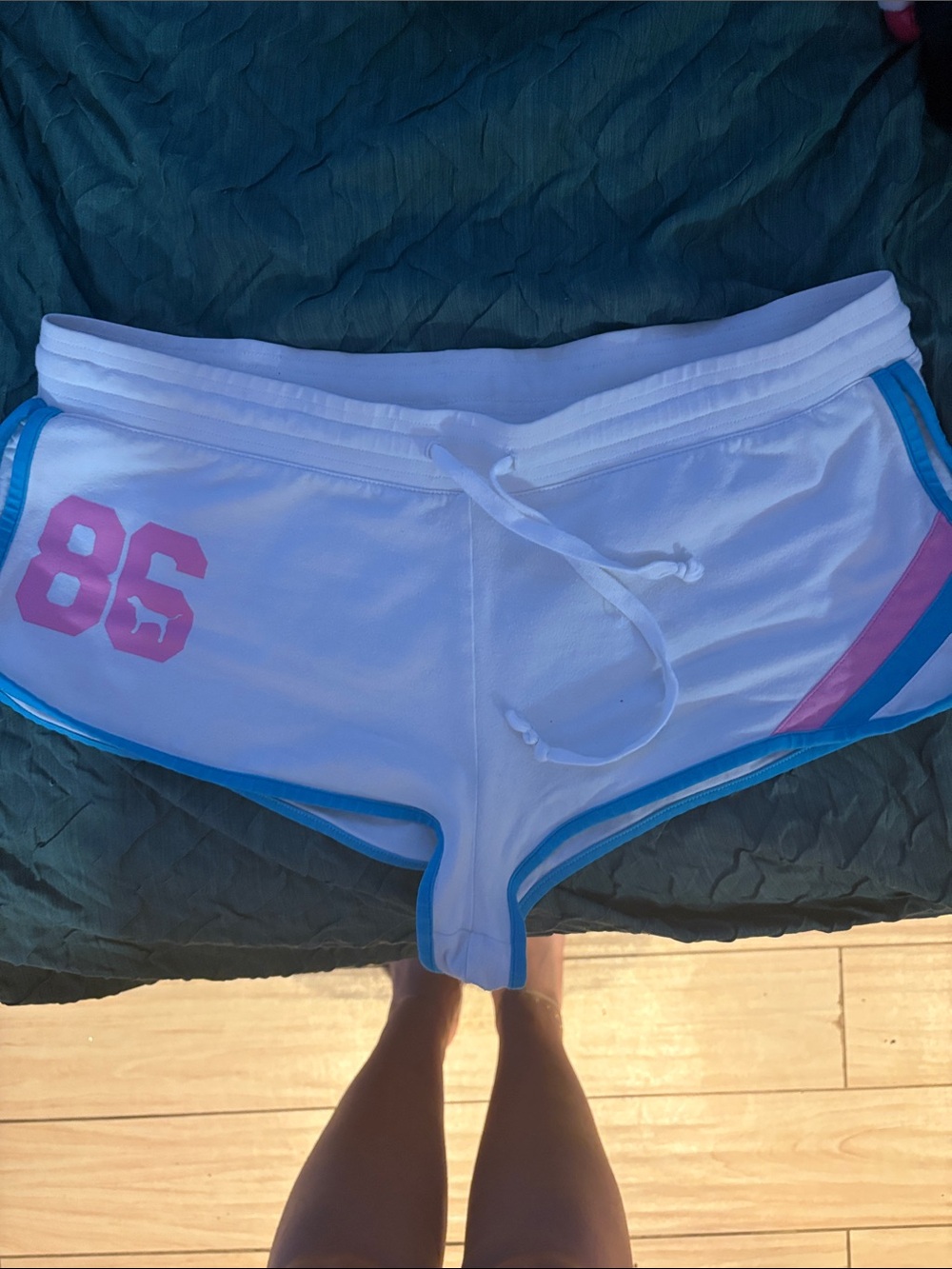 2006! VINTAGE HTF PINK VARSITY SHORTS WITH PINK ON BUTT
